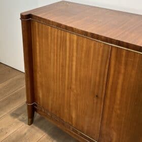 Walnut Enfilade with Bronze Mounts, Art Deco, De Coene Frères, 1940s