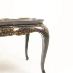 1950s English Chinoiserie Lacquer Coffee Table - Leg Detail Two - Styylish