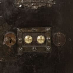 Antique Bauche Metal Travel Safe - Lock Detail - Styylish