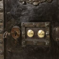 Antique Bauche Metal Travel Safe - Lock Detail Two - Styylish
