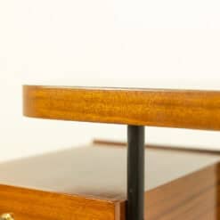 Georges Frydman Asymmetrical Oak Desk - Desk Side Detail - Styylish