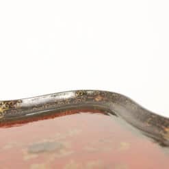 1950s English Chinoiserie Lacquer Coffee Table - Corner Detail Two - Styylish