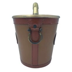 Leather-Wrapped Champagne Bucket - Styylish