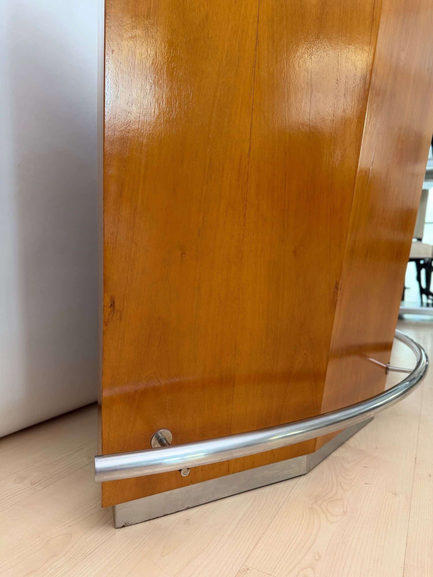 Mid-Century Bar Counter, Teak Wood, Metal, Travertine, Italy, circa 1970 - Image 11