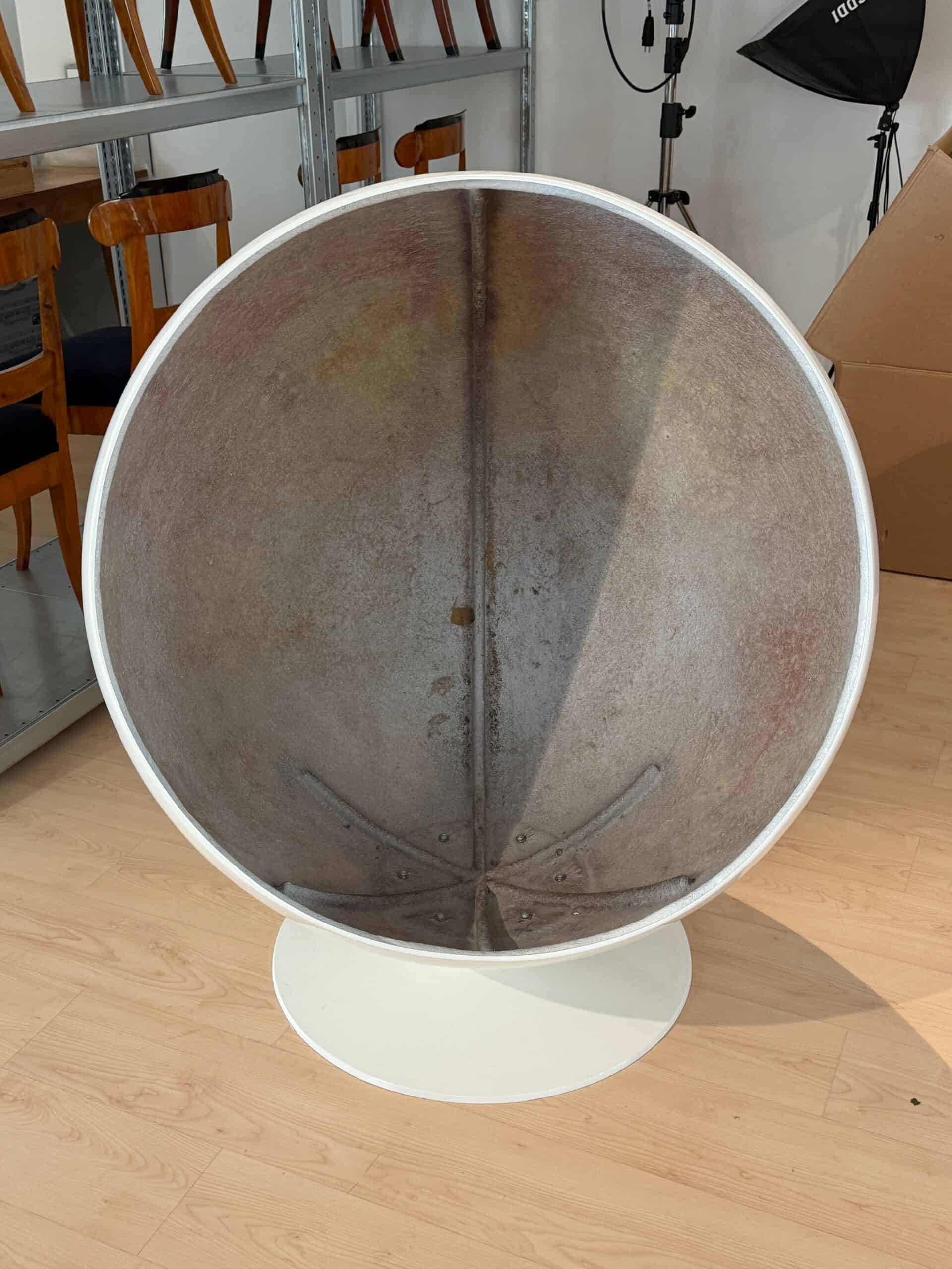 Original Asko Ball Chair, Eero Aarnio, White and Orange, Finland, 1960s - Image 20