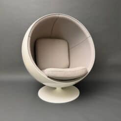 Alternative view of Original Asko Ball Chair, Eero Aarnio, White and Gray, Finland, 1960s