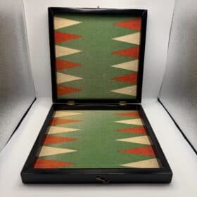 Bauhaus Games Box, Chess, Nine Men's Morris, and Backgammon, Germany, circa 1920
