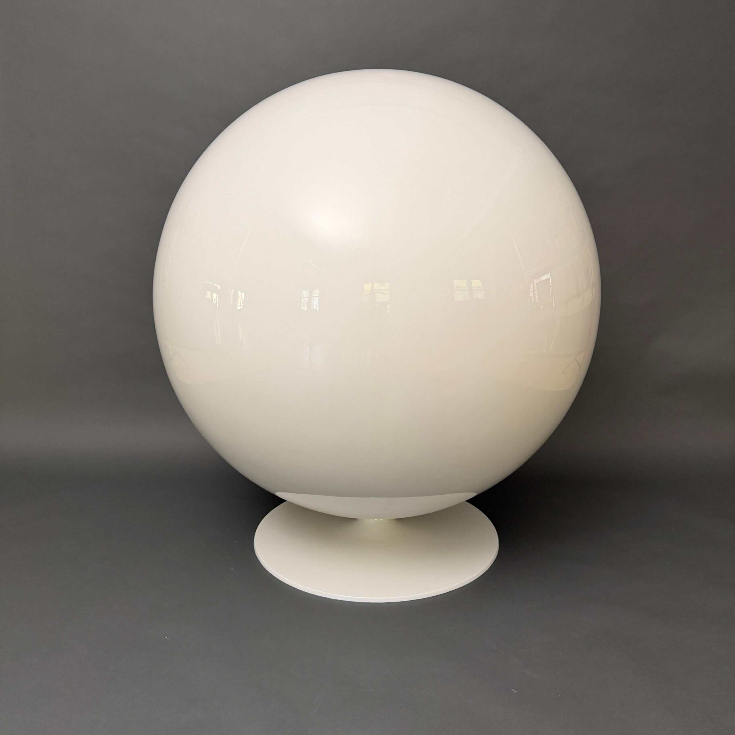 Original Asko Ball Chair, Eero Aarnio, White and Orange, Finland, 1960s - Image 8