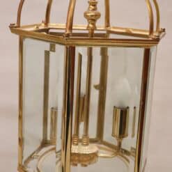 Pair of Italian Hexagonal Brass Lanterns, 1990s - Image 9