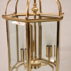 Pair of Italian Hexagonal Brass Lanterns, 1990s - Image 10