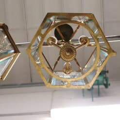 Pair of Italian Hexagonal Brass Lanterns, 1990s - Image 14