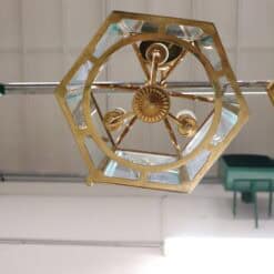 Pair of Italian Hexagonal Brass Lanterns, 1990s - Image 15