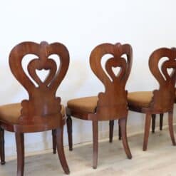 19th Century Italian Charles X Inlaid Walnut Set of Six Antique Elegant Chairs - Image 12
