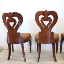19th Century Italian Charles X Inlaid Walnut Set of Six Antique Elegant Chairs - Image 13