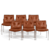 Set of 6 Italian Faux Leather Chairs - Styylish