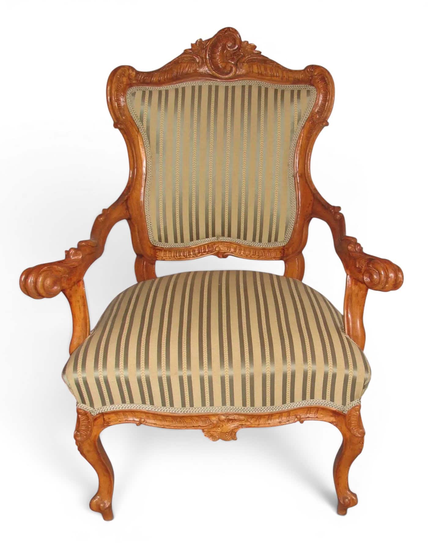 18th Baroque Armchair, belonging to a Salon Suite with two Armchairs and a Settee- Styylish