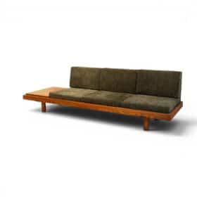 Pierre Chapo Model L09b  Bench, in Blond Elm. 1990s.