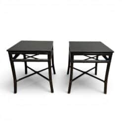 Pair of Faux Bamboo Side Tables by Gasparucci Italo- Styylish