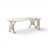 Brutalist Coffee Table with Sculptural Stone Base- Styylish