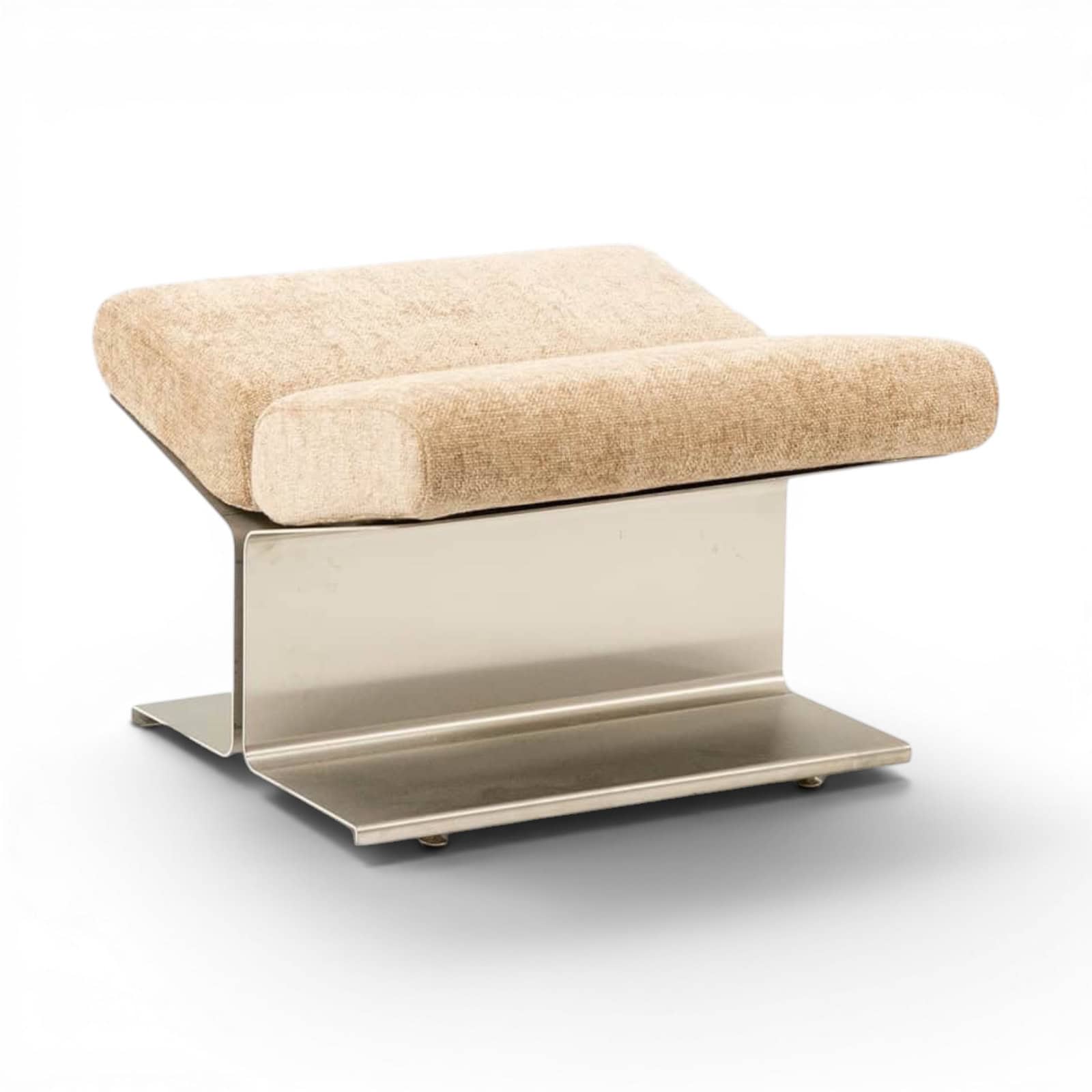 Paul Geoffroy for Uginox- pair of stainless steel stools- one on the picture- Styylish