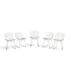 Harry Bertoia for Knoll Chrome-Plated Steel Chairs - Styylish