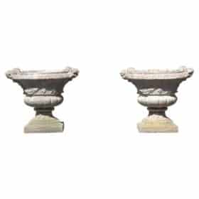 Italian Set of Two Garden Planters, Early 20th Century