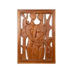 Roger Kressmann, Adma and Eve, Walnut Panel- Styylish