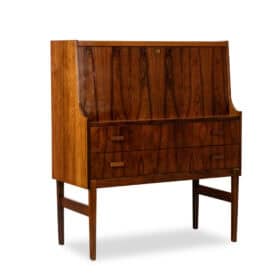 Mid Century Rosewood Secretary Desk, 1970s.