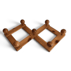 Charlotte Perriand Style Pine Accordion Coat Hanger - Styylish
