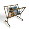 French 1970s Brass Magazine Rack - Styylish