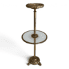 Maison Baguès Gilt Brass and Glass Standing Ashtray - Styylish