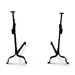 French Wrought Iron Andirons - Styylish