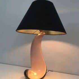 French Ceramic Table Lamp, circa 1950