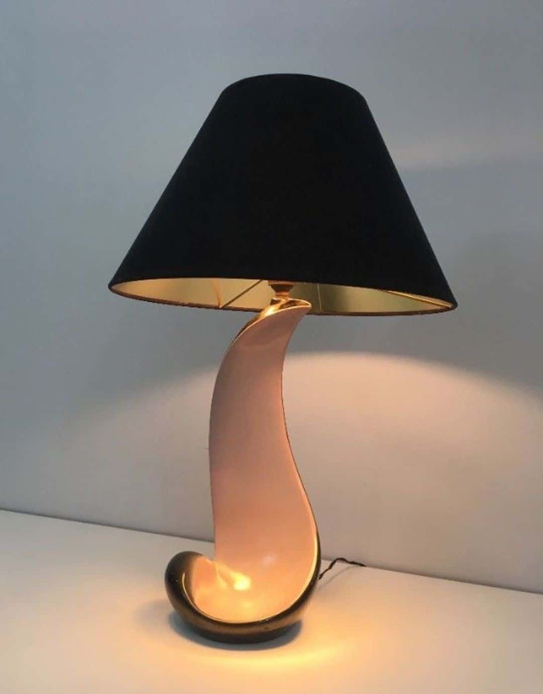 French Ceramic Table Lamp, circa 1950 - Image 2