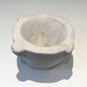 French White Marble Mortar, 18th Century