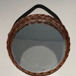 Mid-Century French Rattan Mirror - View One - Styylish