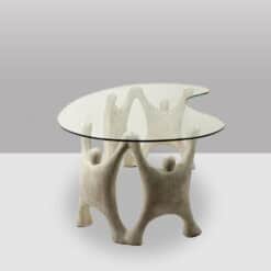 Alternative view of Brutalist Coffee Table with Sculptural Base, 1970