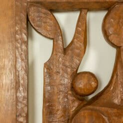 Alternative view of Roger Kressmann. Walnut panel carved with a gouge. 1980s.
