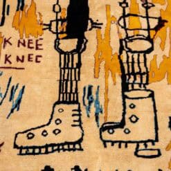 Jean-Michel Basquiat Inspired Wool Tapestry - Detail One - Styylish