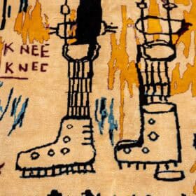 Jean-Michel Basquiat Inspired Wool Tapestry