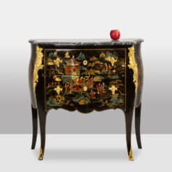 1950s French Lacquered Chest of Drawers with Gilded Bronze - With Apple - Styylish