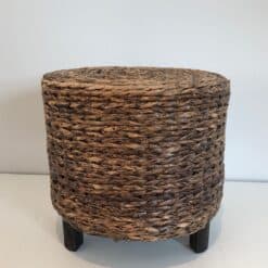 Audoux-Minet Style Rope Stool - Front View - Styylish