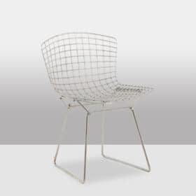 Harry Bertoia for Knoll Chrome-Plated Steel Chairs