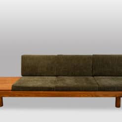 Alternative view of Pierre Chapo Model L09b  Bench, in Blond Elm. 1990s.