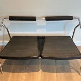 1970s System Chrome and Rubber Sofa