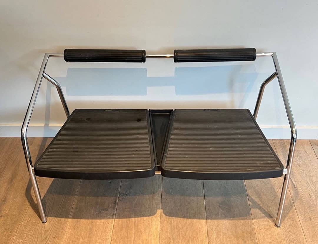 1970s System Chrome and Rubber Sofa - Image 2