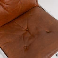Set of 6 Italian Faux Leather Chairs - Seat Detail - Styylish