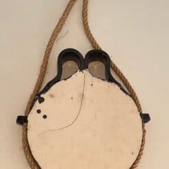 French Black Ceramic Hanging Mirror - Back View - Styylish