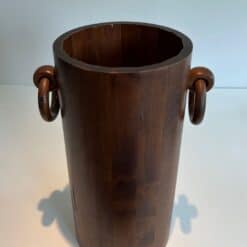 Post-Liberation French Brutalist Wooden Umbrella Stand - Image 11
