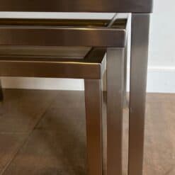 Guy Lefèvre Style Smoked Glass Nesting Tables - Image 11